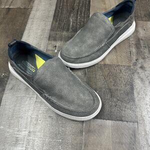 Skechers Classic Fit Proven-Renco Air Cooled Loafer Sz 9.5 Charcoal #204568